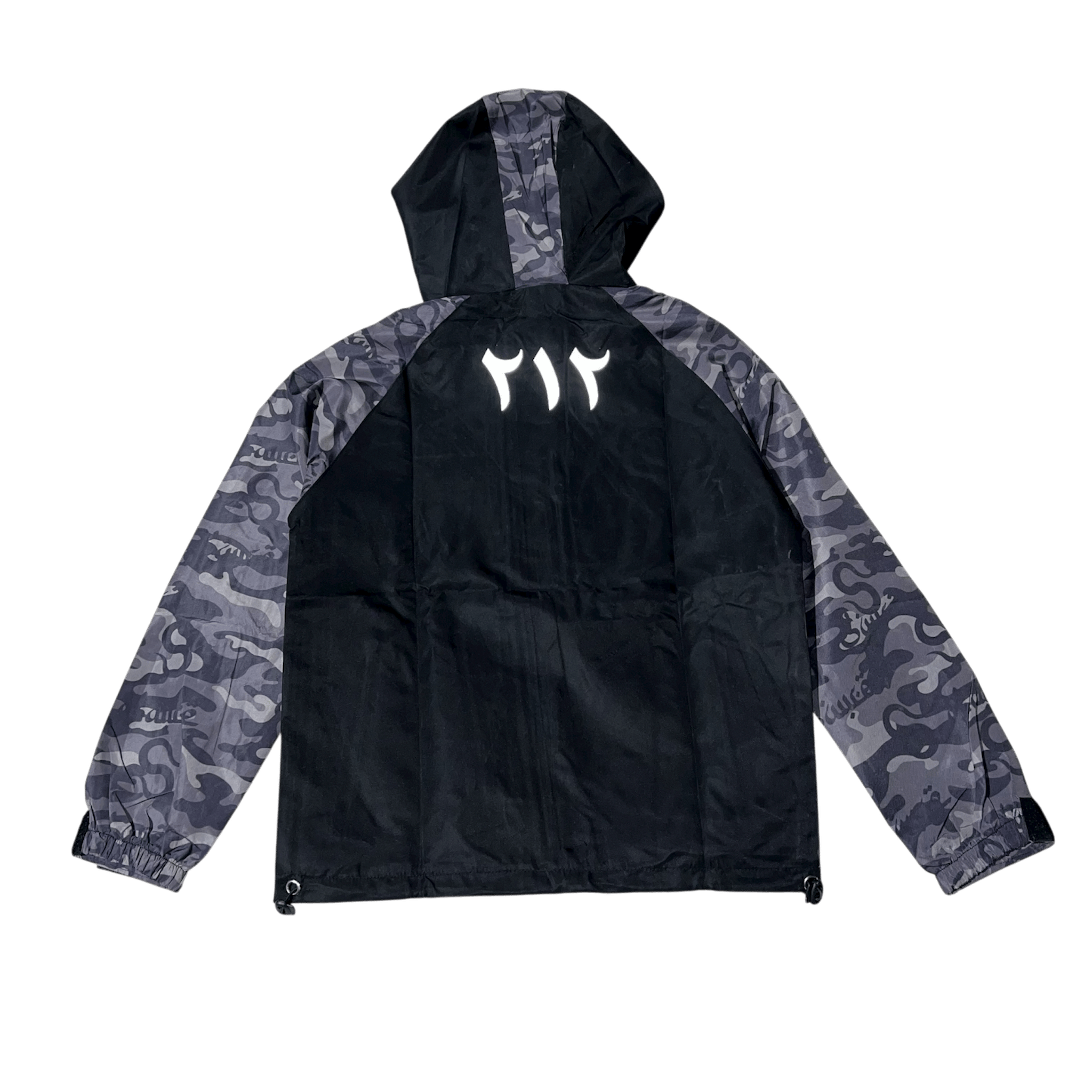 Jacket camo-black