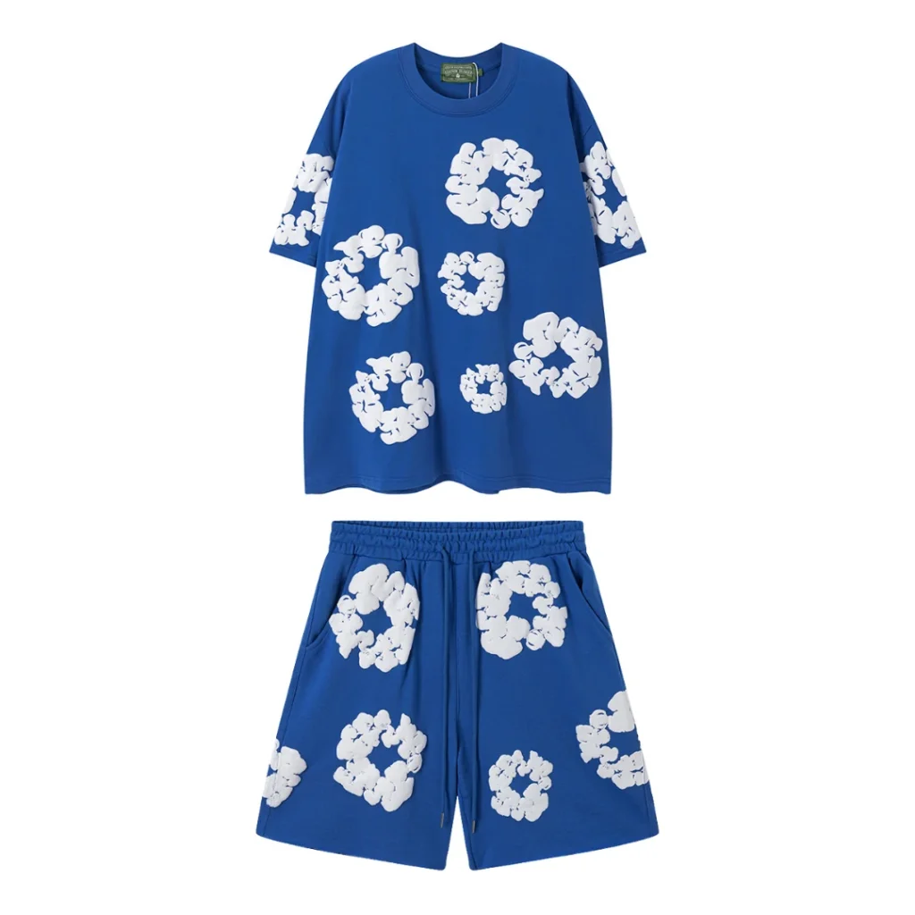 Denim Trs Blue Short set