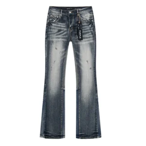 Purple Flared Jeans