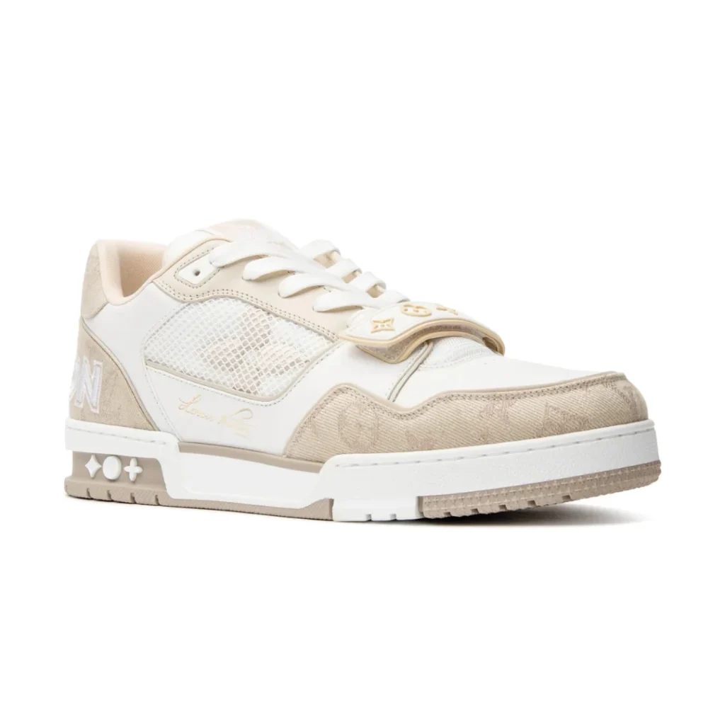Monogram Beige Denim Trainer