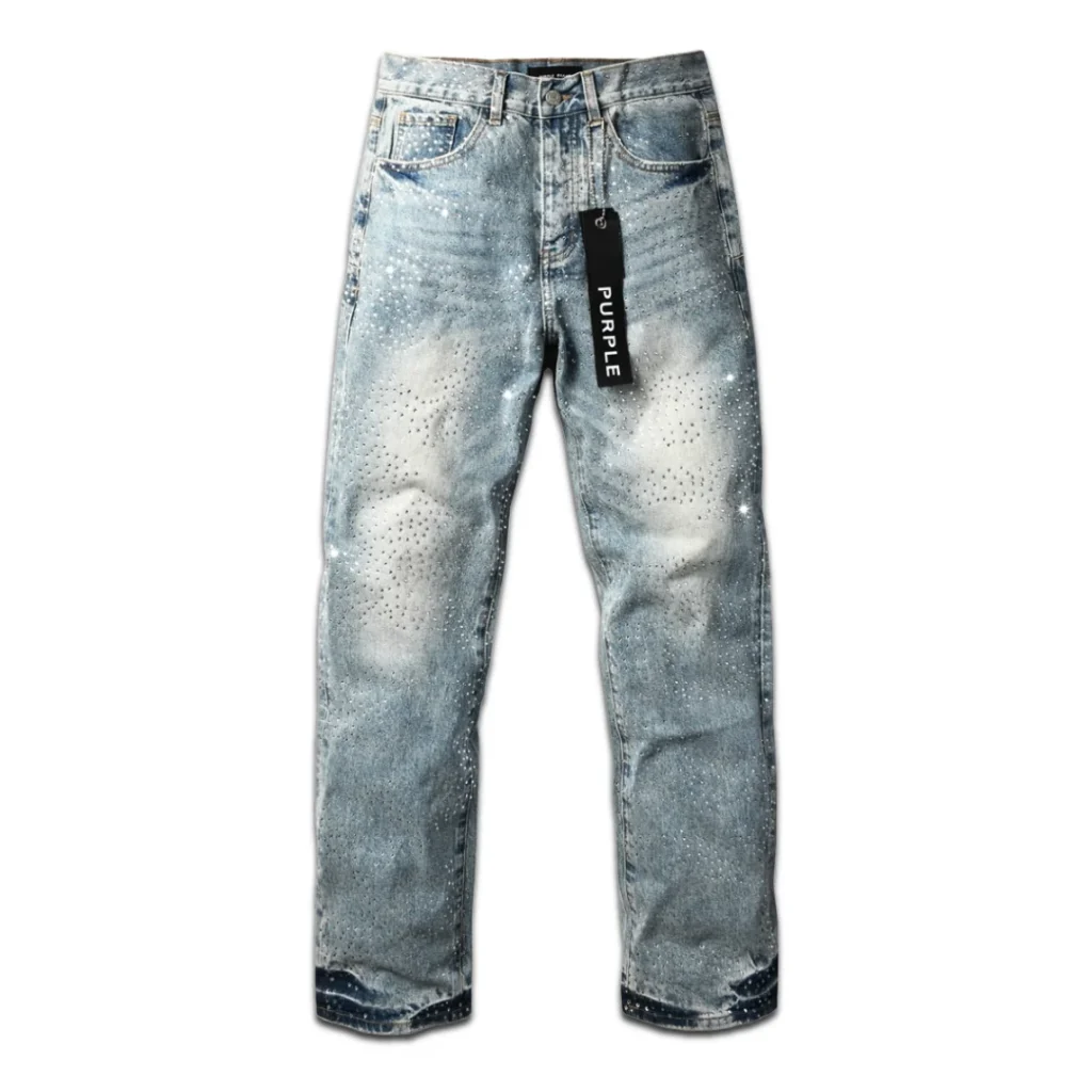 Purple Baggy Blue Jeans