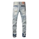 Purple Light Blue Patch Jeans