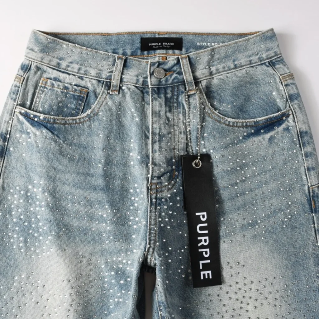 Purple Baggy Blue Jeans