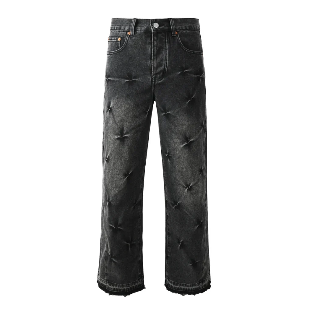 Purple Flared Black Jeans
