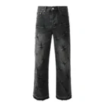 Purple Flared Black Jeans