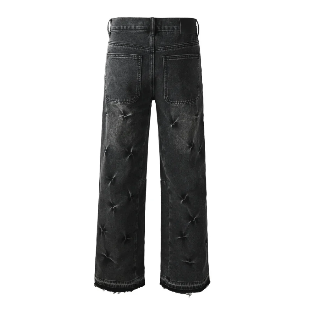 Purple Flared Black Jeans