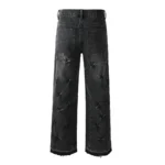 Purple Flared Black Jeans