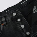 Purple Flared Black Jeans
