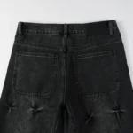 Purple Flared Black Jeans