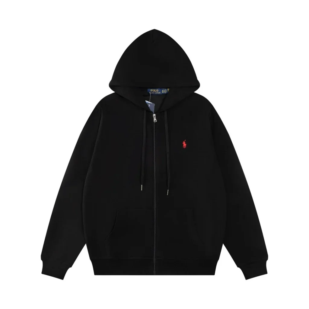 Polo Black Red Jacket