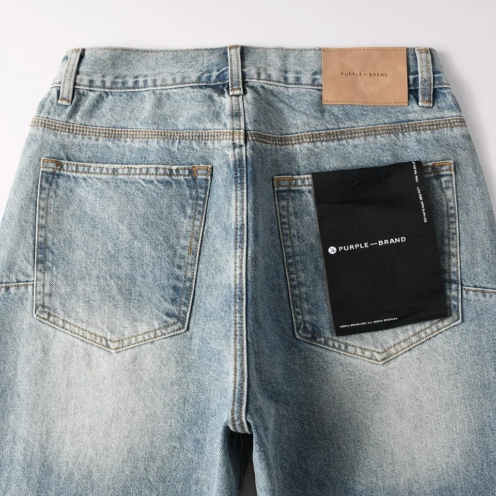 Purple Baggy Blue Jeans