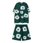 Denim Trs Green Short set