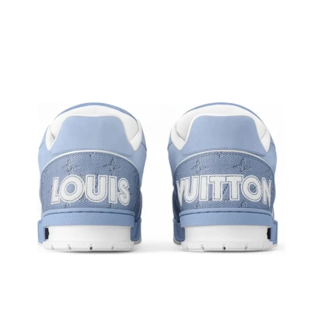 Monogram Blue White Trainer