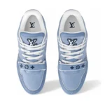 Monogram Blue White Trainer
