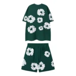 Denim Trs Green Short set