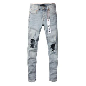 Purple Triple Ripped Jeans