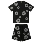 Denim Trs Black Grey Short set