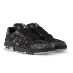 Monogram Black Grey Denim Trainer