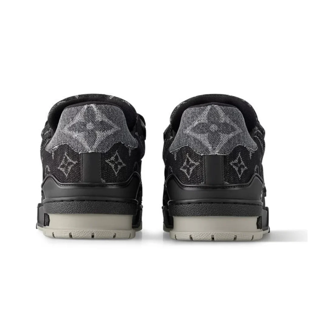 Monogram Black Grey Denim Trainer