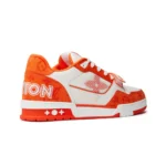 Monogram Orange Denim Trainer