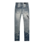 Amr Black Staggered Jeans