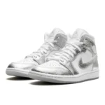J1 Retro Mid "Metallic Silver"