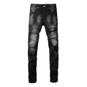Purple Bandana Black Jeans