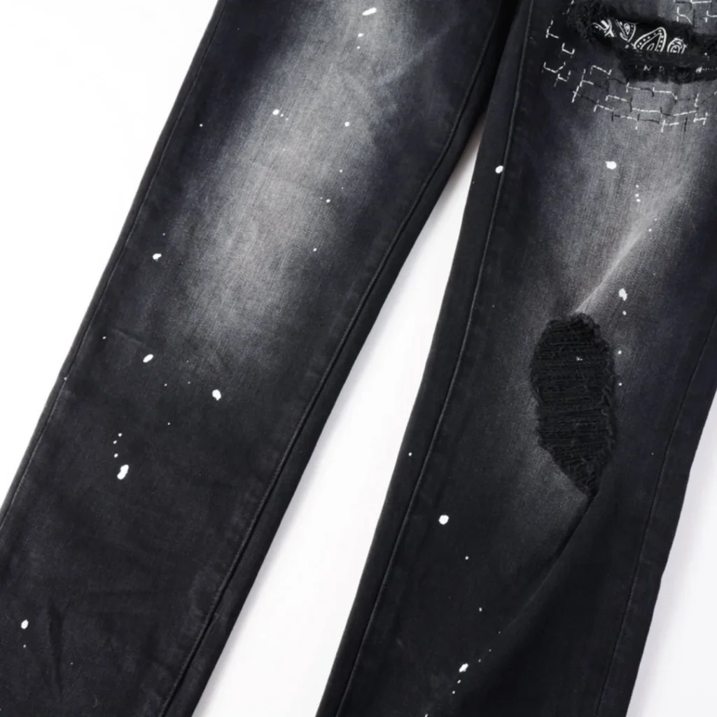 Purple Bandana Black Jeans