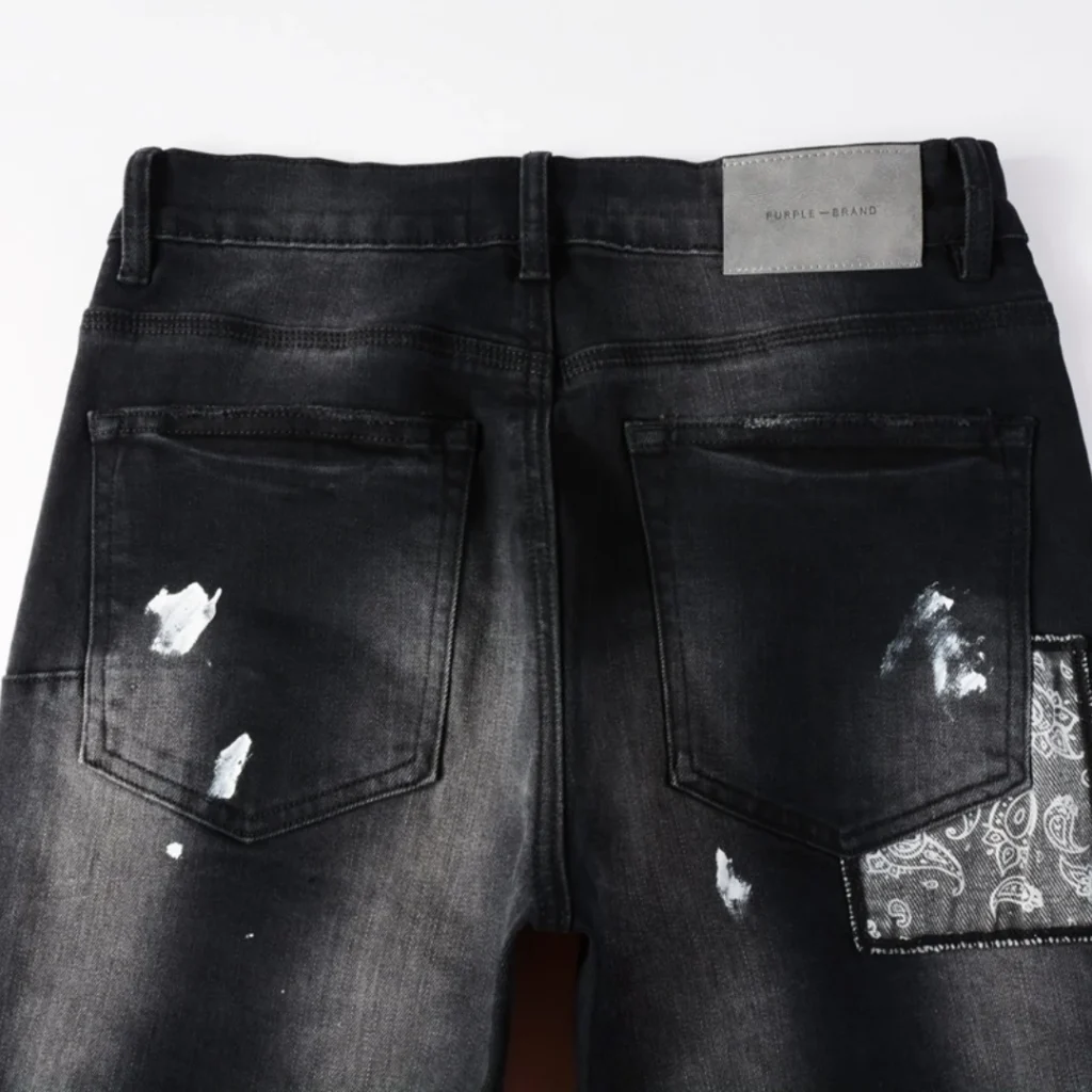 Purple Bandana Black Jeans