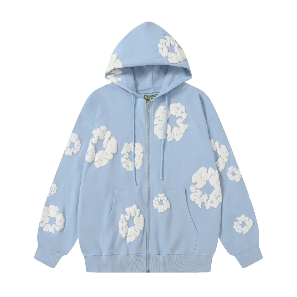 Denim Trs Zip Hoodie