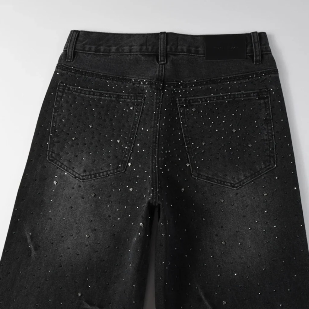 Purple Black Diamonds Jeans