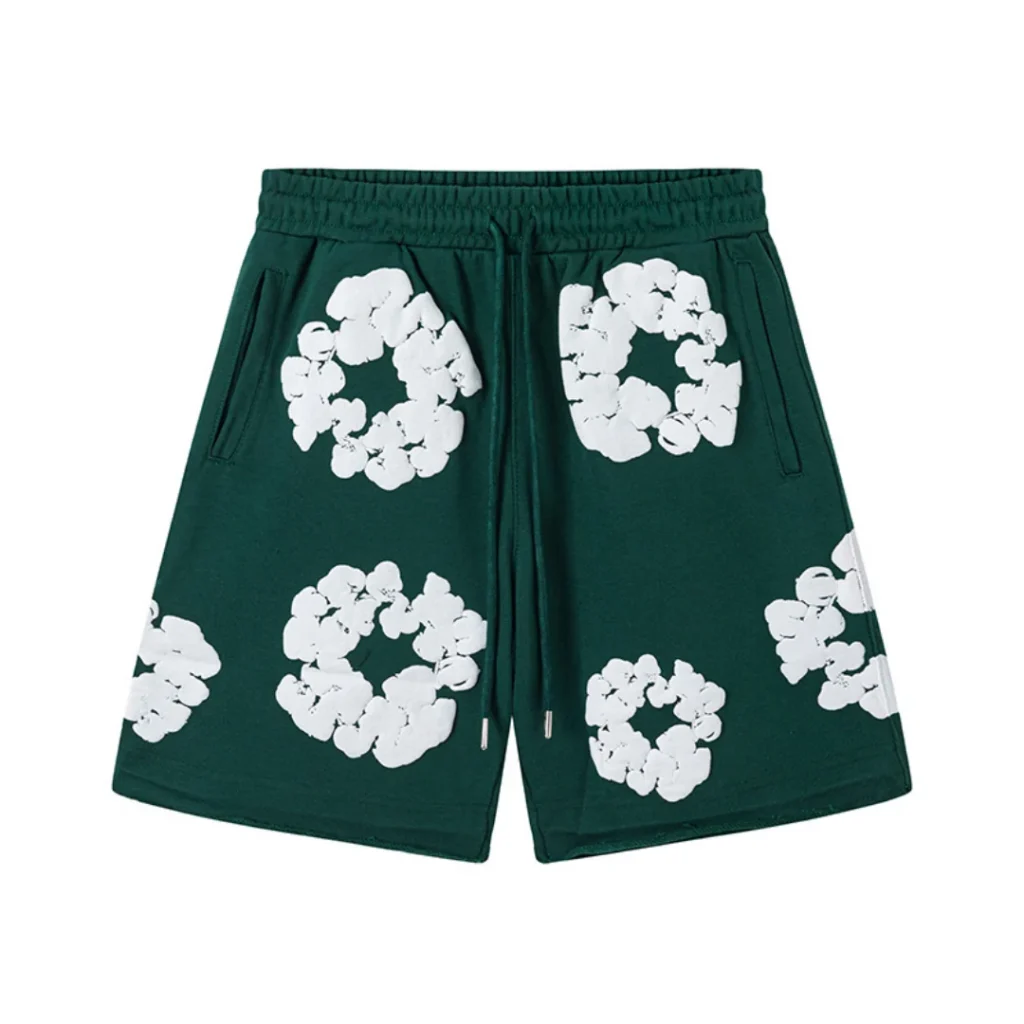 Denim Trs Green Short set