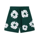 Denim Trs Green Short set
