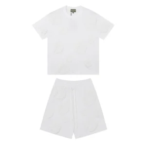Denim Trs Triple White Short set