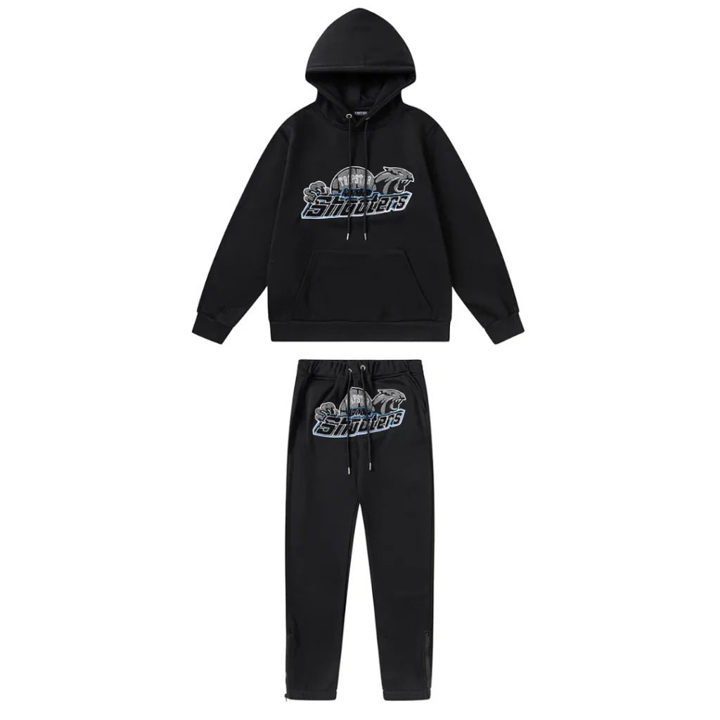 Shooters 2.0 Hooded Grey Blue Tracksuit