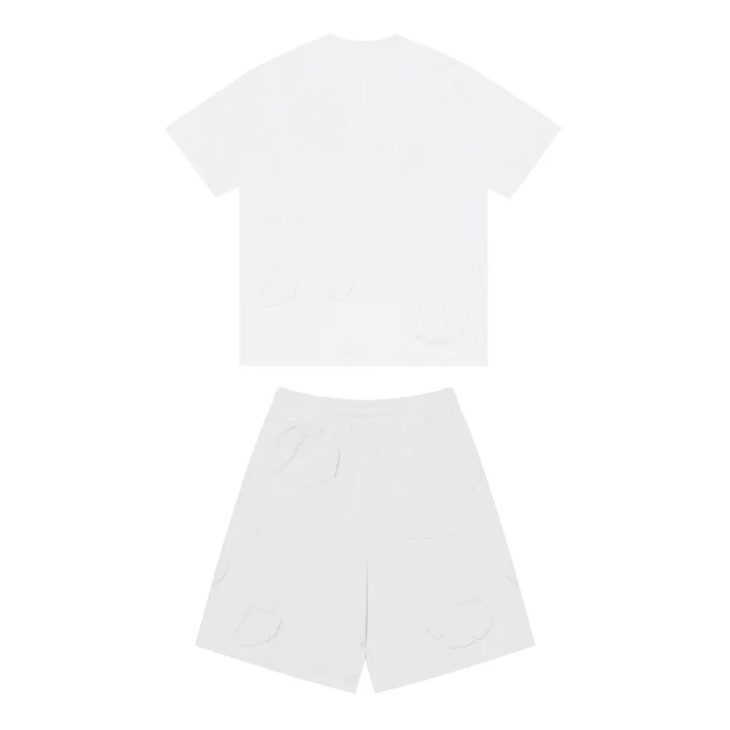 Denim Trs Triple White Short set