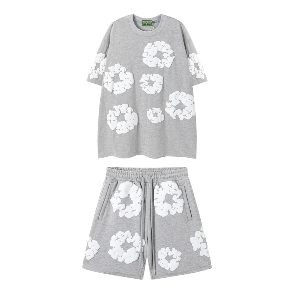 Denim Trs Grey Short set