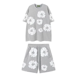 Denim Trs Grey Short set