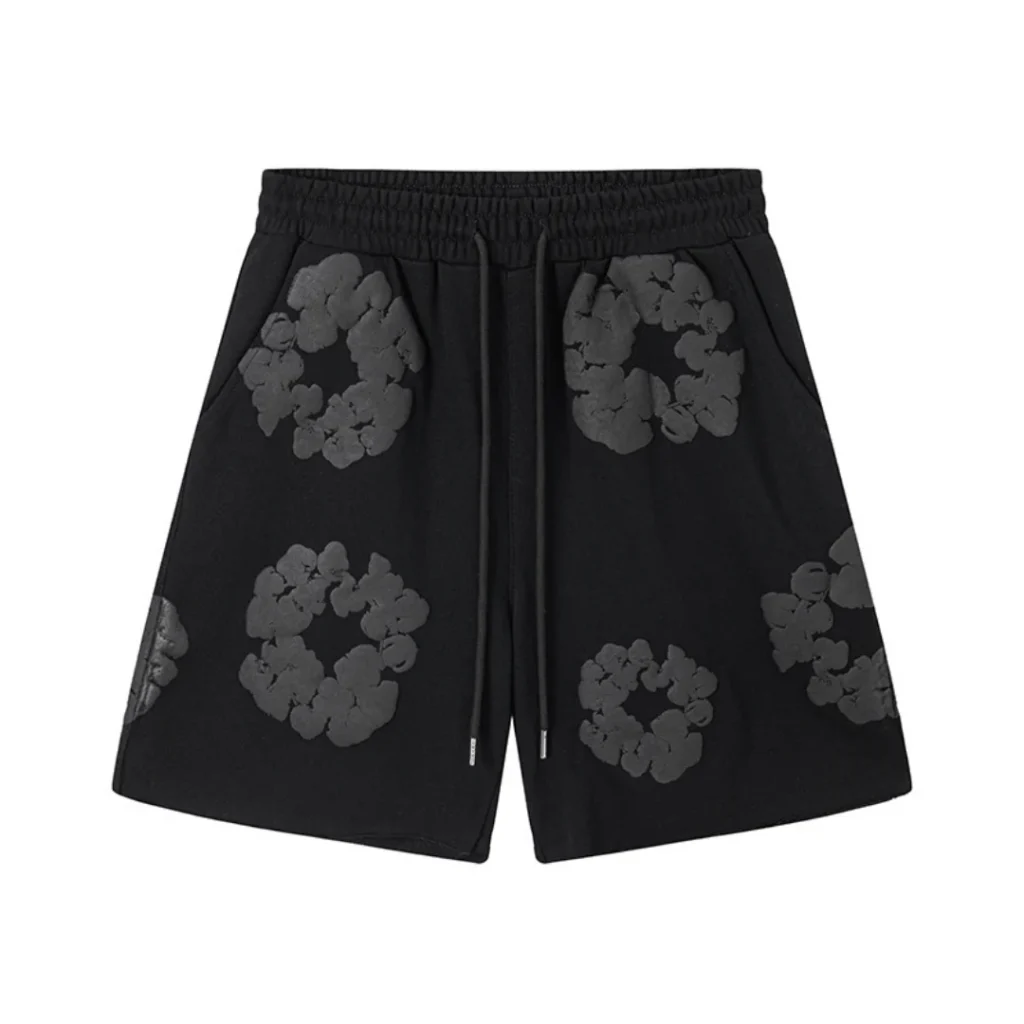 Denim Trs Black Grey Short set
