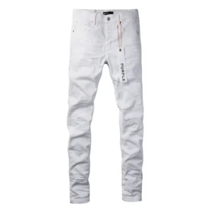 Purple White Jeans