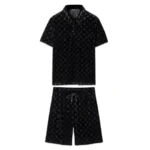Monogram Black Short Set
