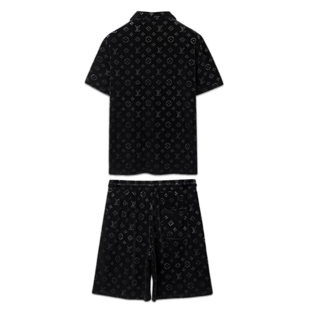 Monogram Black Short Set