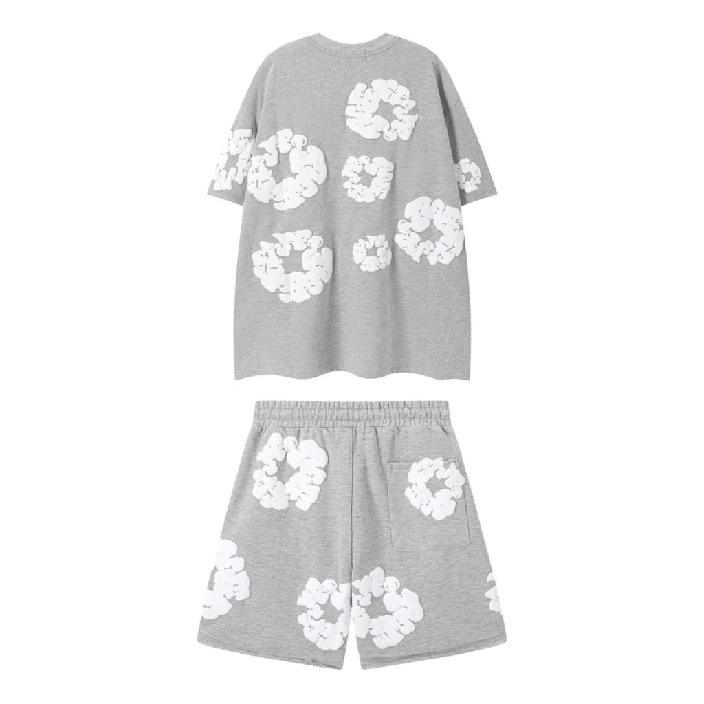 Denim Trs Grey Short set