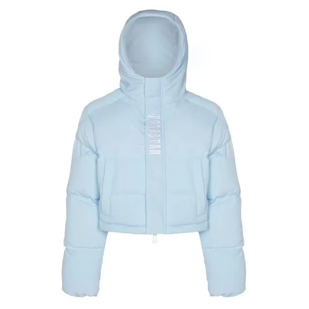 Women Decoded Hooded Ice Blue Puffer 2.0