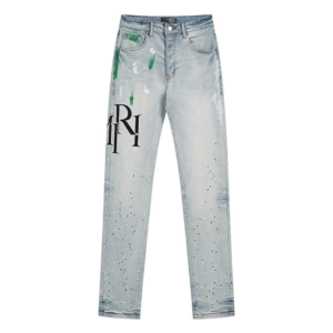 Amr Staggered Blue Jeans