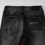 Purple Ripped Grey Black Jeans