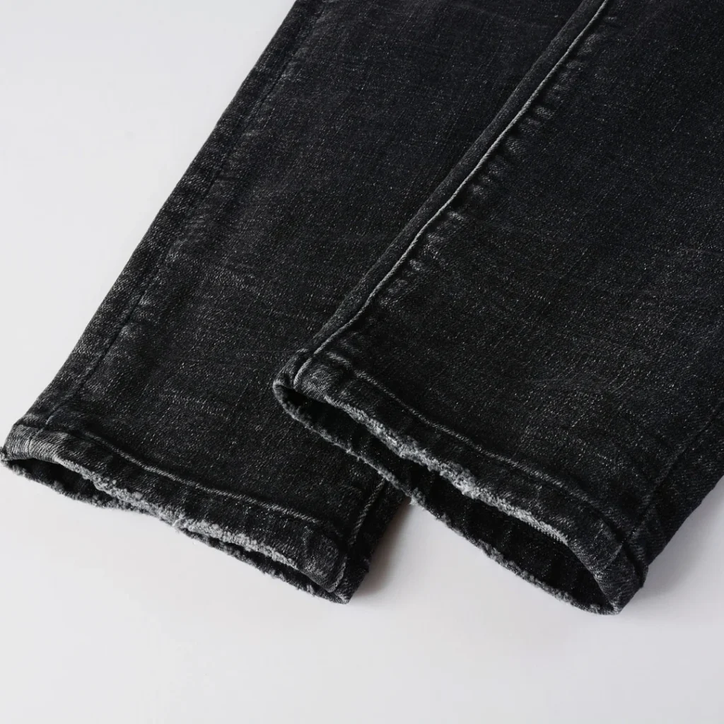 Purple Ripped Grey Black Jeans