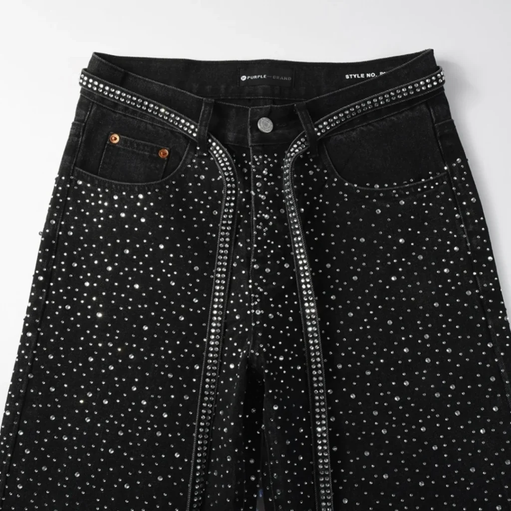 Purple Black Diamonds Jeans