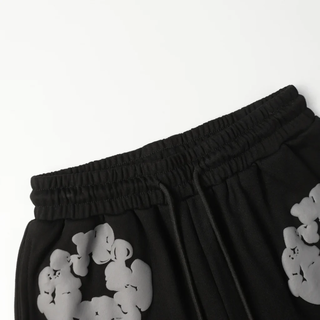 Denim Trs Black Grey Short set