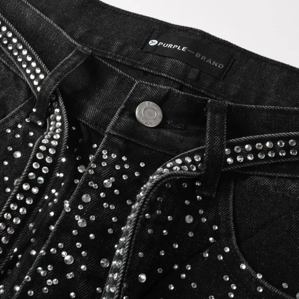 Purple Black Diamonds Jeans
